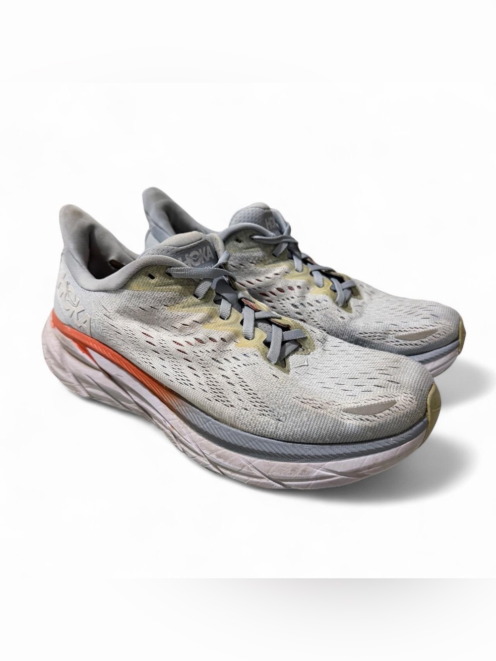Women’s Hoka Clifton 8 Blue Fog Running Shoes Size 9 Wide